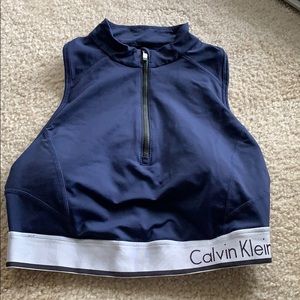 Calvin Klein sports bra/crop top moisture wick